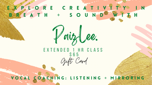 EXTENDED 1 HR VOCAL COACHING (Performance Prep)